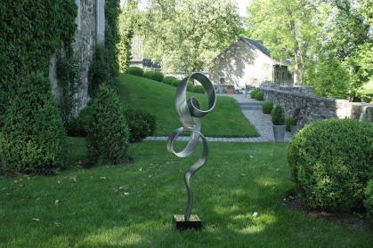 Pure-Abstract Edelstahl-Skulptur Garten & Wohnen