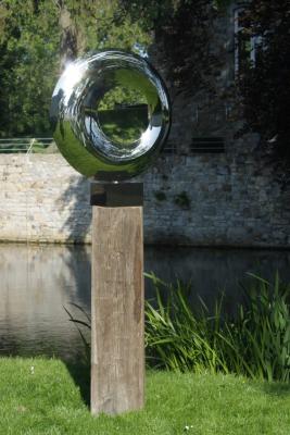 Eclipse Circle Sculpture Edelstahl-Skulptur Garten & Wohnen