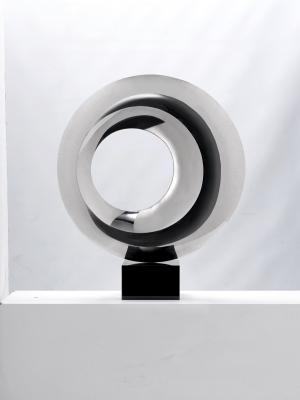 Eclipse Circle Sculpture Edelstahl-Skulptur Garten & Wohnen